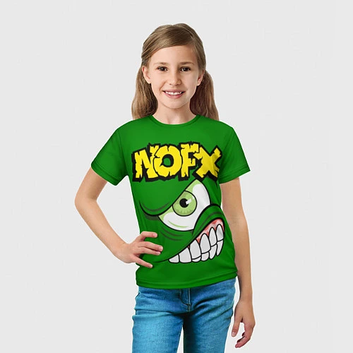 Детская футболка NOFX Face / 3D-принт – фото 5