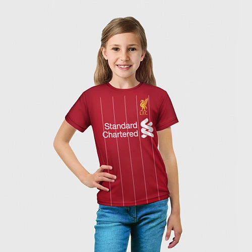 Детская футболка FC Liverpool: Shaqiri Home 19-20 / 3D-принт – фото 5