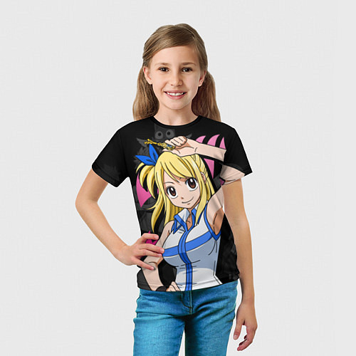 Детская футболка Fairy Tail: Lucy / 3D-принт – фото 5