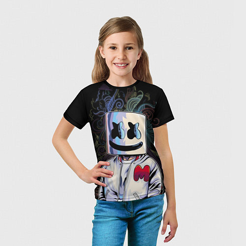 Детская футболка Marshmello XXX / 3D-принт – фото 5