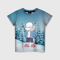 Футболка детская Sans Winter, цвет: 3D-принт