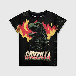 Футболка детская Flame Godzilla, цвет: 3D-принт