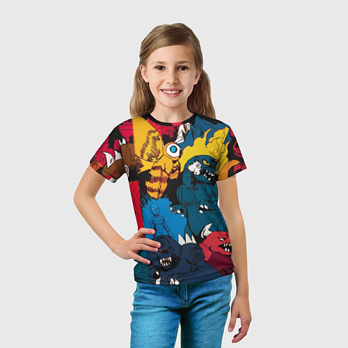 Детская футболка Годзилла / 3D-принт – фото 5