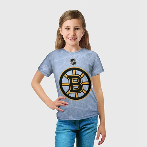 Детская футболка Boston Bruins: Hot Ice / 3D-принт – фото 5