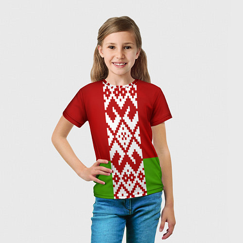 Детская футболка Беларусь флаг / 3D-принт – фото 5