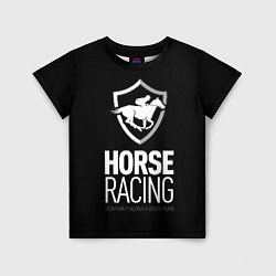 Футболка детская Horse racing, цвет: 3D-принт