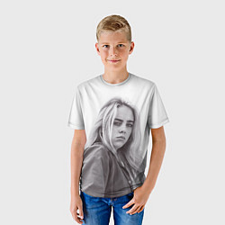 Футболка детская BILLIE EILISH, цвет: 3D-принт — фото 2