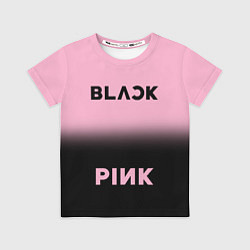 Футболка детская Blackpink - розово-черный, цвет: 3D-принт