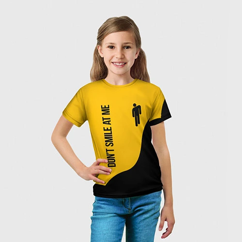Детская футболка BILLIE EILISH: Don't Smile / 3D-принт – фото 5