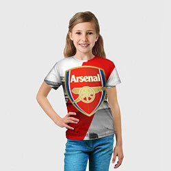 Футболка детская Arsenal, цвет: 3D-принт — фото 2