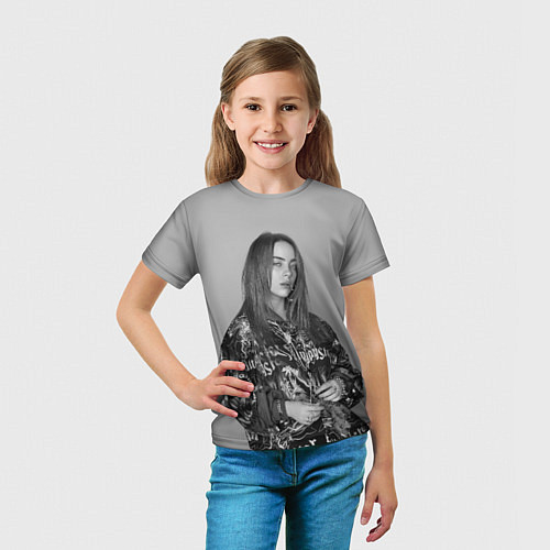 Детская футболка Billie Eilish / 3D-принт – фото 5