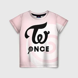 Футболка детская TWICE ONCE, цвет: 3D-принт