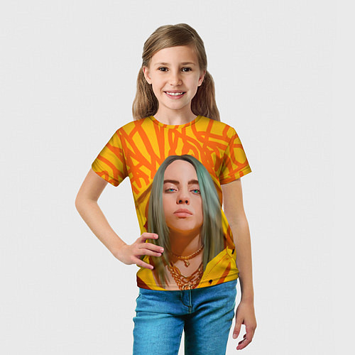 Детская футболка Billie Eilish / 3D-принт – фото 5
