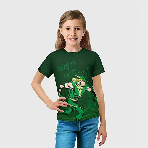Детская футболка Green Arrow / 3D-принт – фото 5