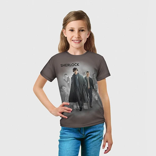 Детская футболка Sherlock / 3D-принт – фото 5