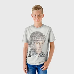Футболка детская Sherlock, цвет: 3D-принт — фото 2