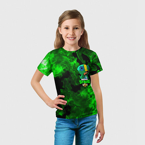 Детская футболка Brawl Stars LEON / 3D-принт – фото 5