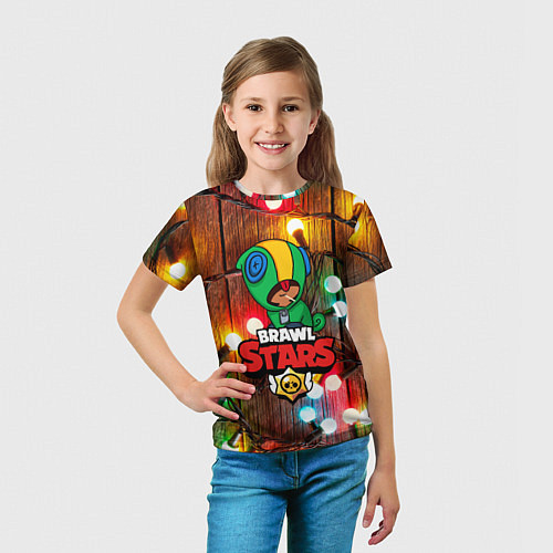 Детская футболка BRAWL STARS НОВОГОДНИЙ / 3D-принт – фото 5