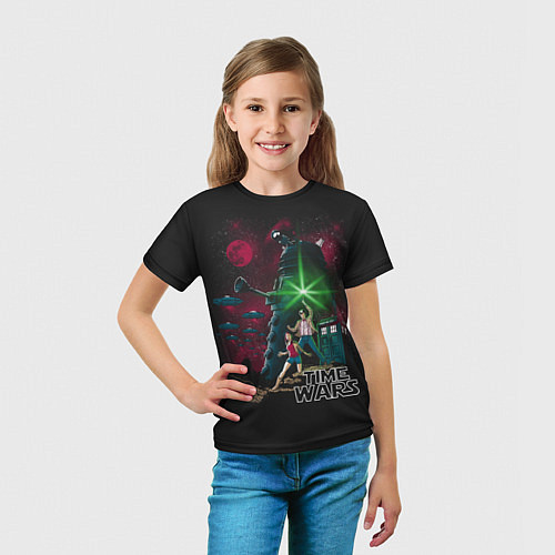 Детская футболка Time Wars / 3D-принт – фото 5