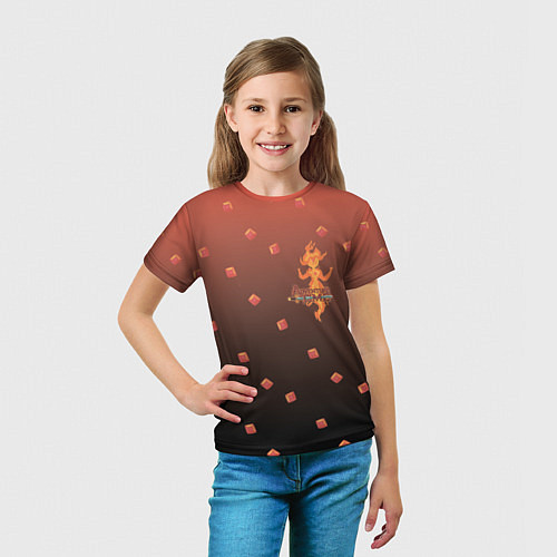 Детская футболка Flame Princess / 3D-принт – фото 5