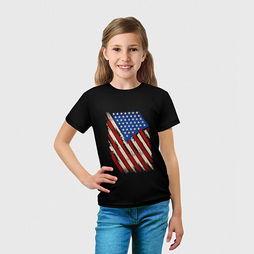 Детская футболка Флаг / 3D-принт – фото 5