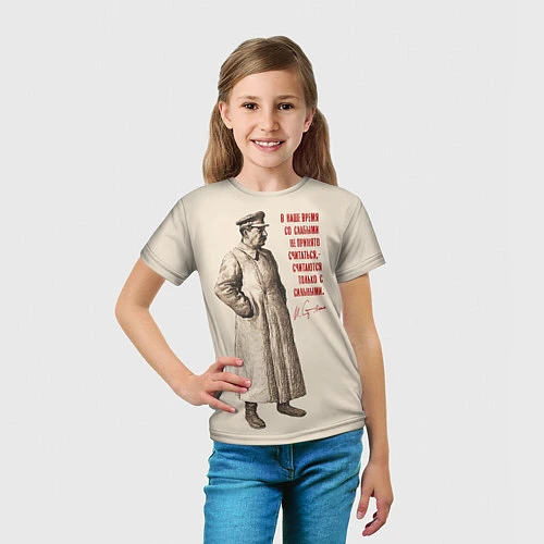 Детская футболка Сталин / 3D-принт – фото 5