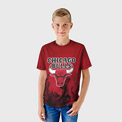 Футболка детская CHICAGO BULLS, цвет: 3D-принт — фото 2