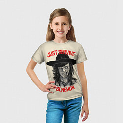Футболка детская Gust survive smehow, цвет: 3D-принт — фото 2