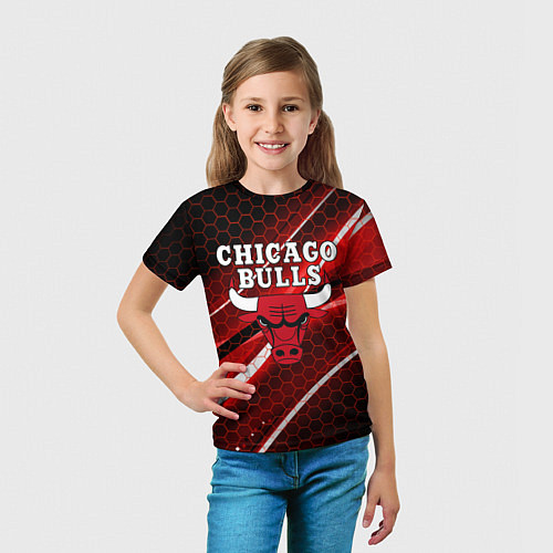 Детская футболка CHICAGO BULLS / 3D-принт – фото 5