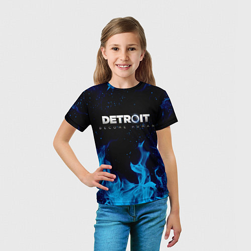 Детская футболка DETROIT BECOME HUMAN / 3D-принт – фото 5