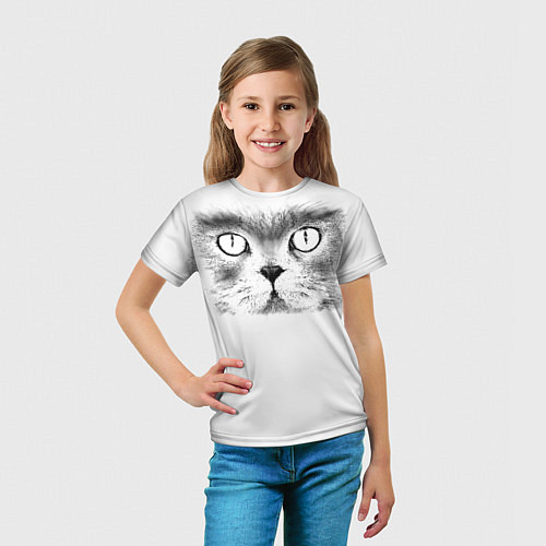 Детская футболка Моська кота / 3D-принт – фото 5