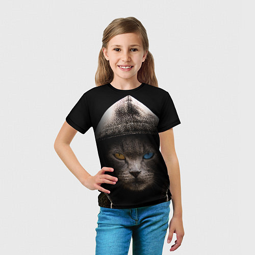 Детская футболка Уличный кот / 3D-принт – фото 5
