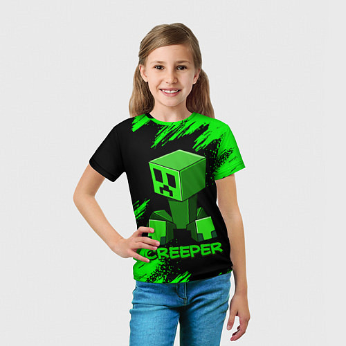 Детская футболка MINECRAFT CREEPER / 3D-принт – фото 5