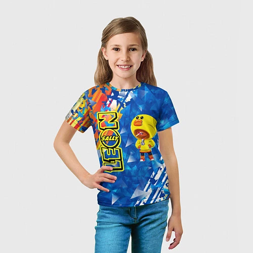 Детская футболка Brawl Stars leon sally / 3D-принт – фото 5