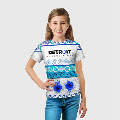 Детская футболка DETROIT: НОВОГОДНИЙ / 3D-принт – фото 5