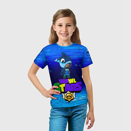 Детская футболка BRAWL STARS х LEON FISH / 3D-принт – фото 5