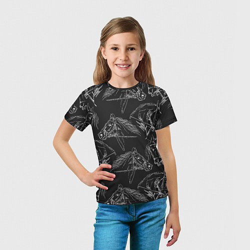 Детская футболка Кони / 3D-принт – фото 5