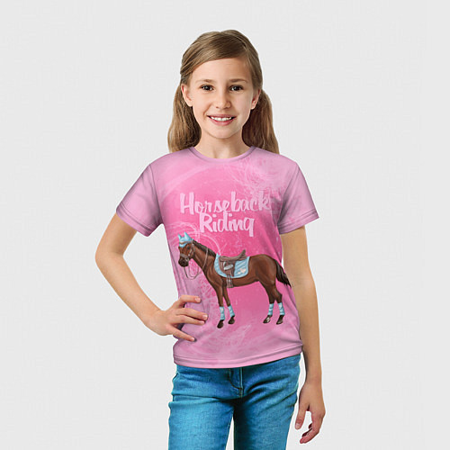 Детская футболка Horseback Rading / 3D-принт – фото 5