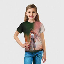 Футболка детская Girl, цвет: 3D-принт — фото 2
