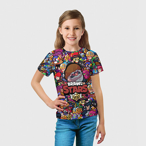 Детская футболка BRAWL STARS Dinomike / 3D-принт – фото 5