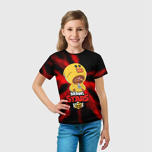 Детская футболка BRAWL STARS SALLY LEON / 3D-принт – фото 5