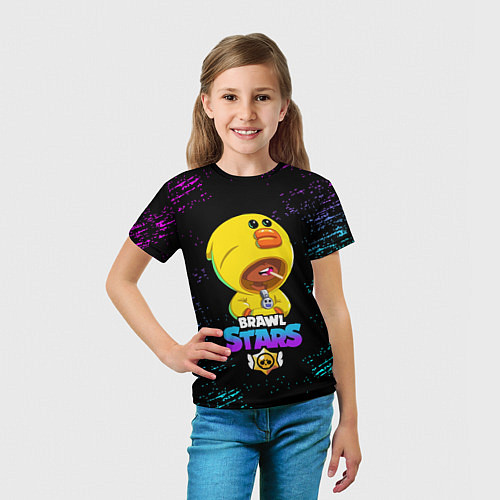 Детская футболка Brawl Stars SALLY LEON / 3D-принт – фото 5