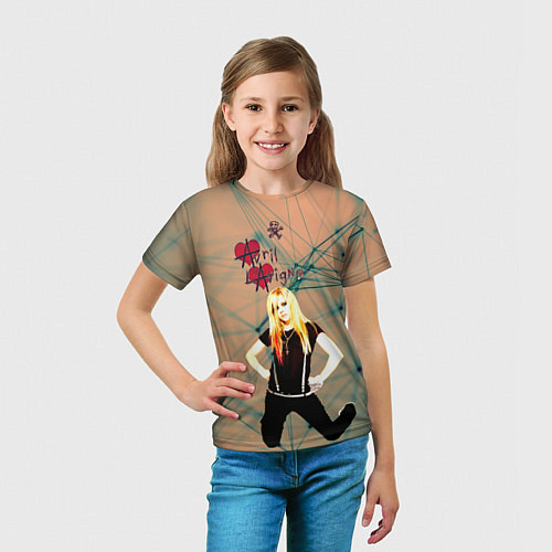 Детская футболка Avril Lavigne / 3D-принт – фото 5