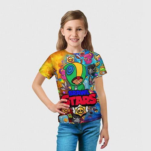 Детская футболка BRAWL STARS LEON / 3D-принт – фото 5