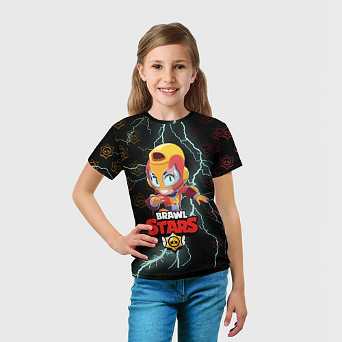 Детская футболка BRAWL STARS MAX / 3D-принт – фото 5