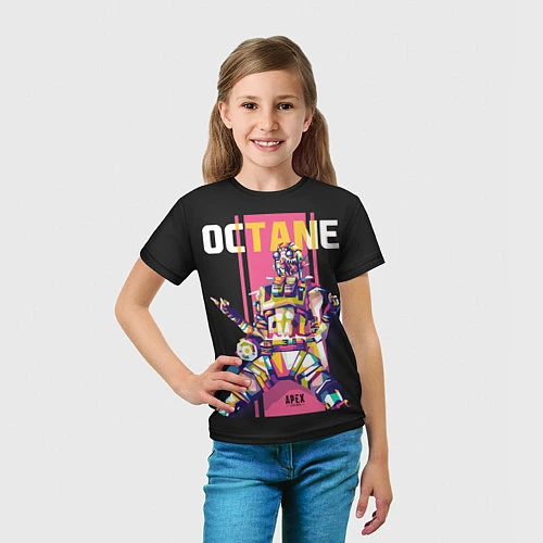 Детская футболка Apex Legends Octane / 3D-принт – фото 5