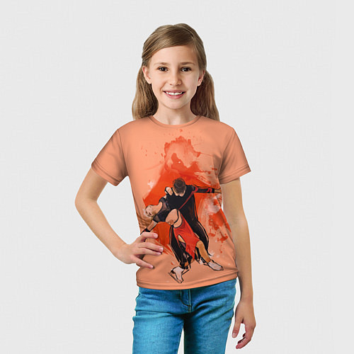 Детская футболка Парное фигурное катание / 3D-принт – фото 5
