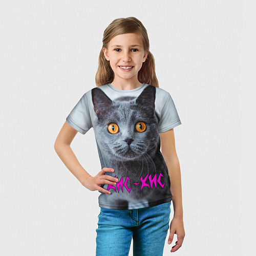 Детская футболка Кис-Кис / 3D-принт – фото 5
