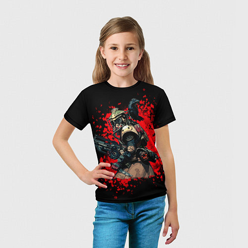 Детская футболка Bloodhound 3D Black / 3D-принт – фото 5