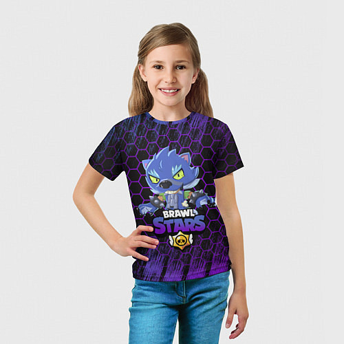 Детская футболка BRAWL STARS LEON ОБОРОТЕНЬ / 3D-принт – фото 5